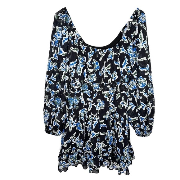 Tanya Taylor Edita Floral Silk Blend Fit and Flare Dress Size Small NWT - Picture 3 of 11